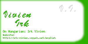 vivien irk business card